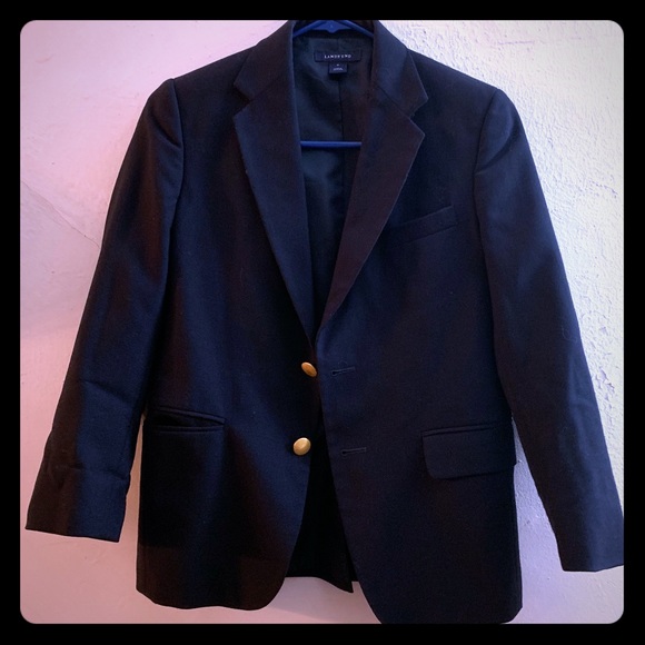 Lands End School Uniform Boys Hopsack Blazer